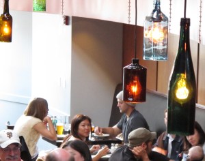 lights made out of bottles