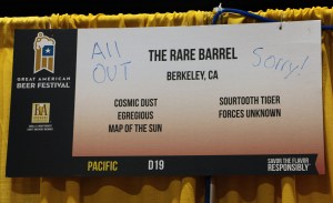 All gone before the end of the Saturday Afternoon session.