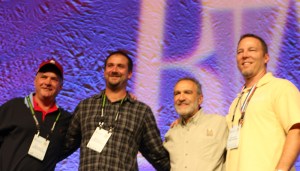 Brewmaster Craig Cauwels takes a medal for Marauder, a Scotch ale brewed at Schooner's Grille & Brewery