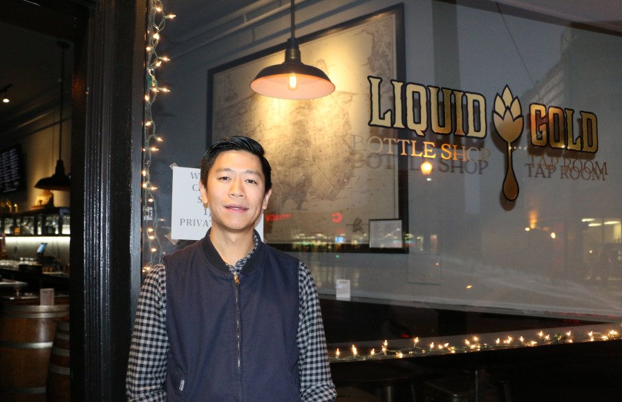 Tim Lee opened Liquid Gold Bottle Shop and Tap Room a few months ago on lower Nob Hill.