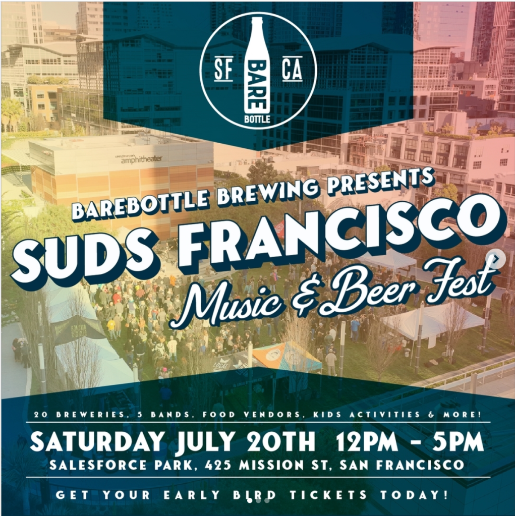 Suds Francisco promo image says "Music and Beer Fest"